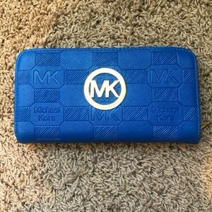 Blue Michael Kors Wallet